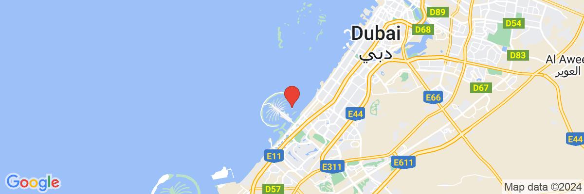 Na mape · Hotel Rixos The Palm Dubai Hotel and Suites