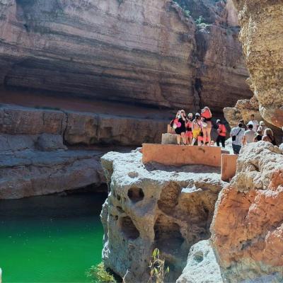 Prírodný bazén Wadi Shab, Muscat, Omán