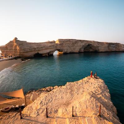 Pláž hotela Shangri-la al Husn, Muscat, Omán