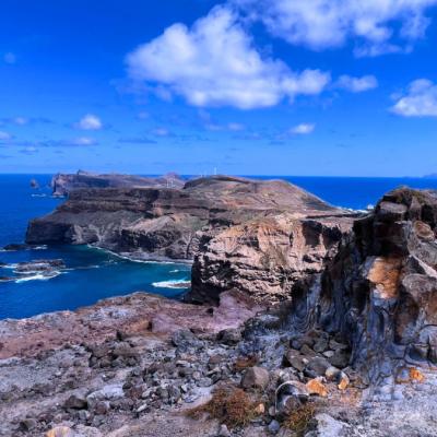 Suchý polostrov Sao Lorenco. Madeira.