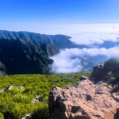 Turistika je na ostrove - pri hore Pico do Areiro.