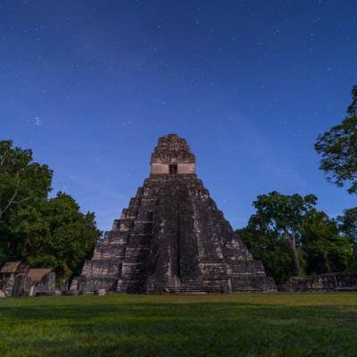 Pyramída v Tikale. Guatemala.