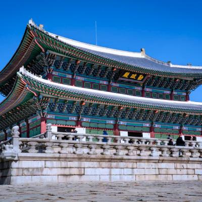 Gyeongbokgung majestátny kráľovský palác.