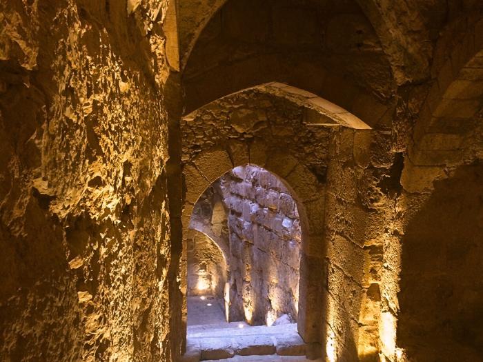 Hrad Kerak - interiér, Jordánsko. Foto: Lucia Kulfasová