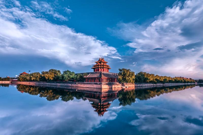 Zakázané mesto - kráľovský palác obklopený vodou. Čína. Foto: unsplash.com