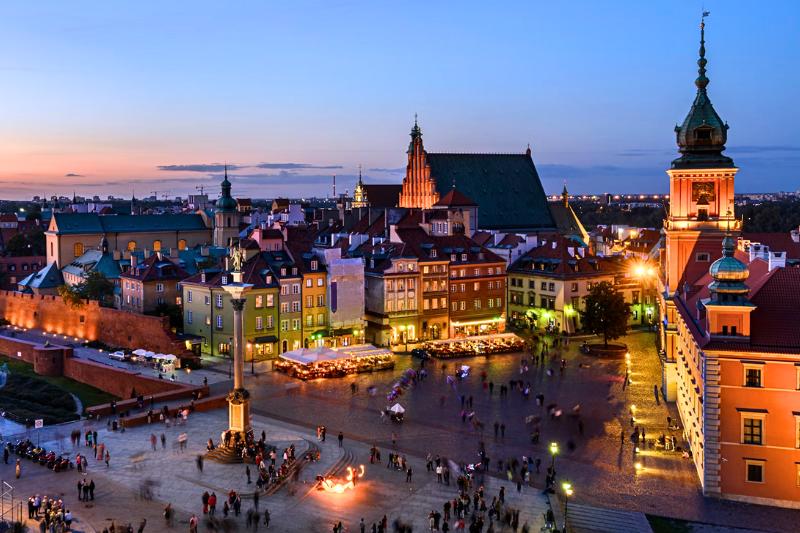 Historické budovy - Varšava. Poľsko. Foto: unsplash.com