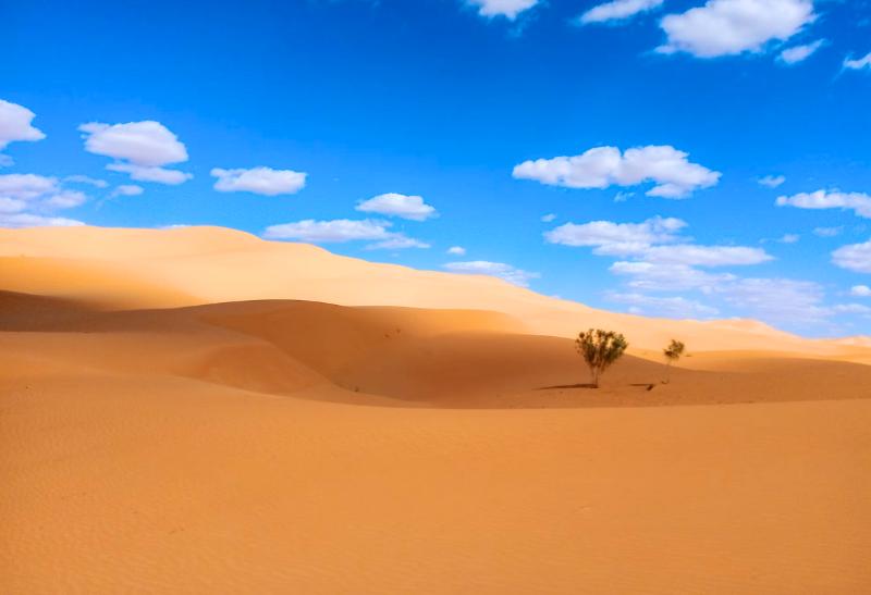 Žiarivé duny - Ghardaia. Alžírsko.