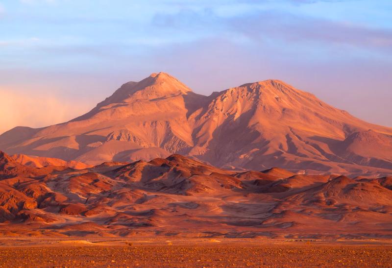 Púšť Atacama v Chile.