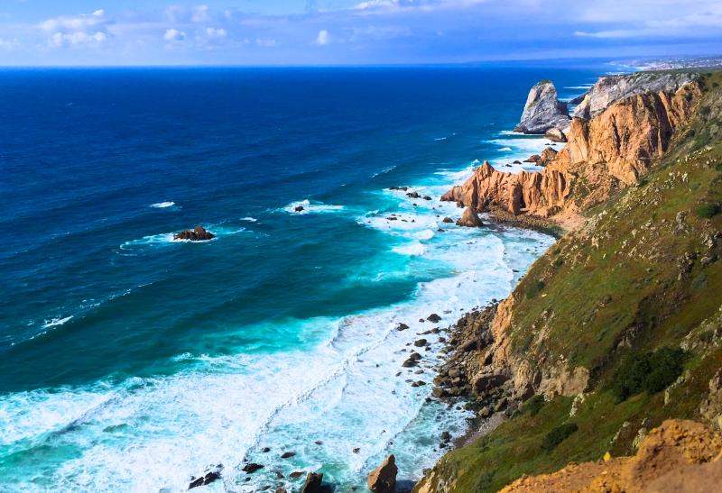 Cabo da Roca - najzápadnejší výbežok Európy. Portugalsko