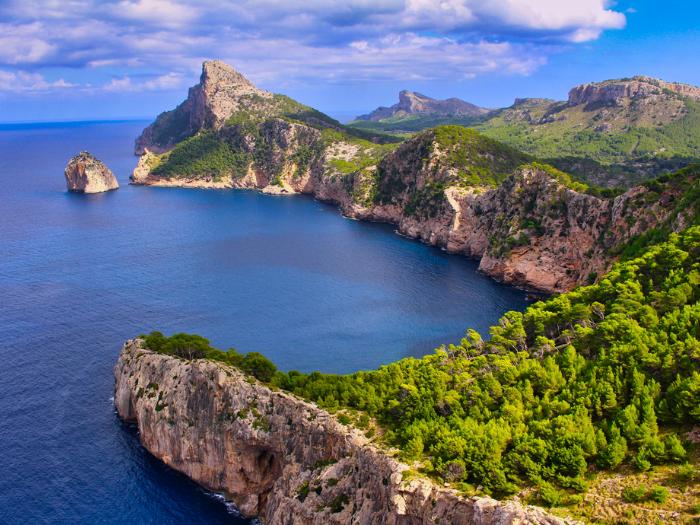 Cap de Formentor - skalný výbežok a more. Malorka.
