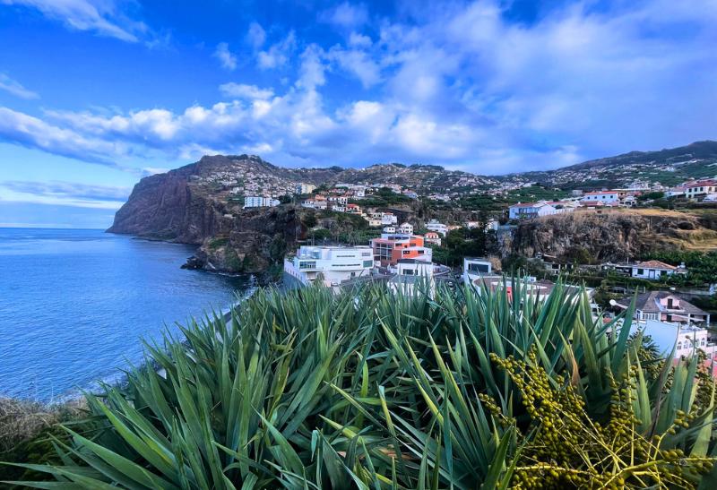 Pohľad na útes Cabo Girao. Madeira