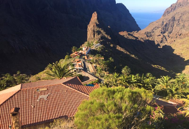 Výhľad z dediny Masca. Tenerife.