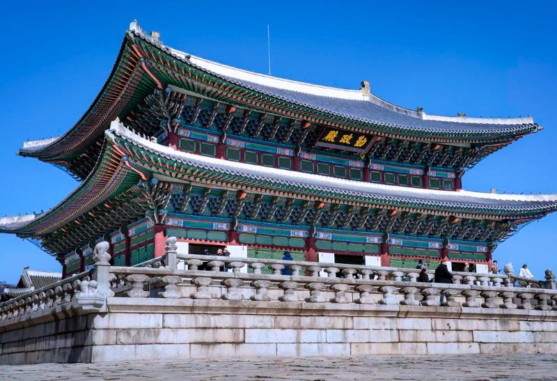 Gyeongbokgung majestátny kráľovský palác.