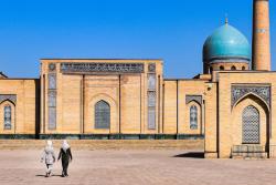 Historické budovy - mešita. Taškent. Uzbekistan. Foto: unsplash.com